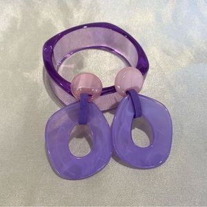 Y2K acrylic jewelry set